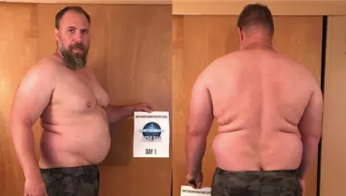 Hihetetlen! Így nézett ki ez a 3 gyerekes apuka, 150 nap múlva már minden nő elolvadt tőle - Fotók