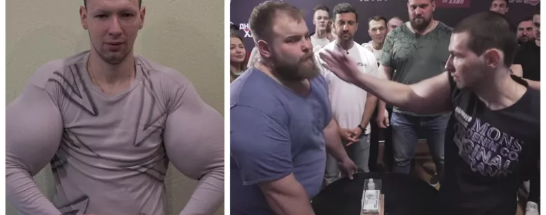 Az orosz Popeye kihívta a pofonbajnokot - csúnya vége lett! - Videó