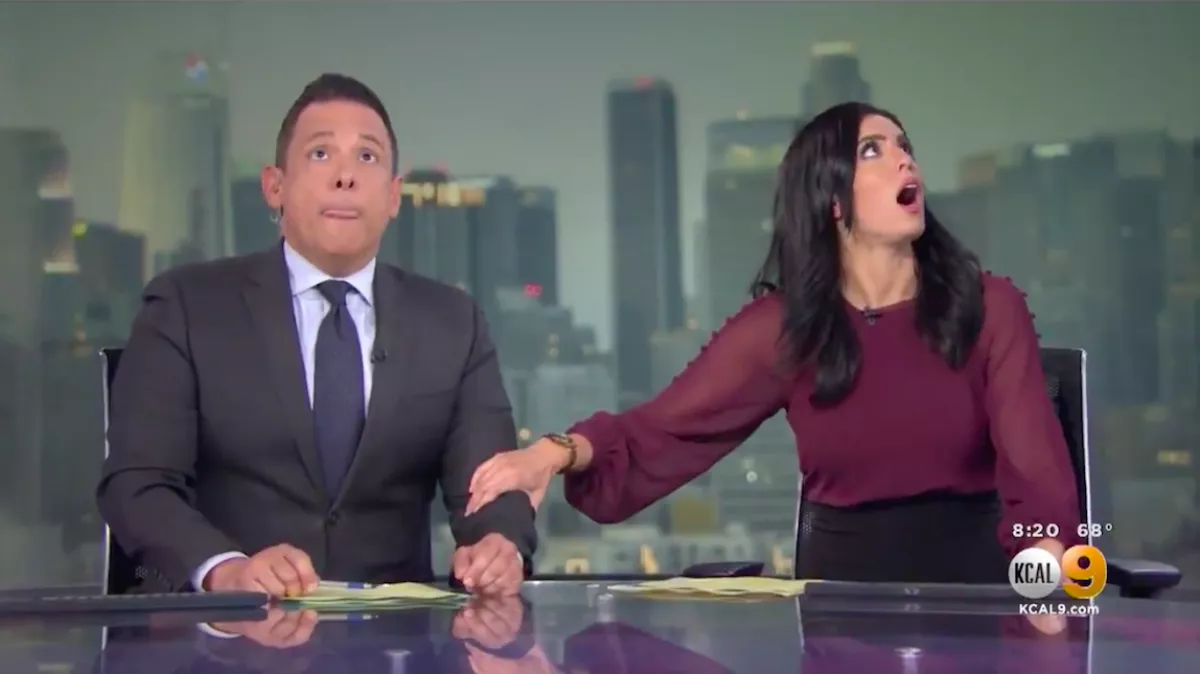 Az esti híradó alatt jött a földrengés - Videó