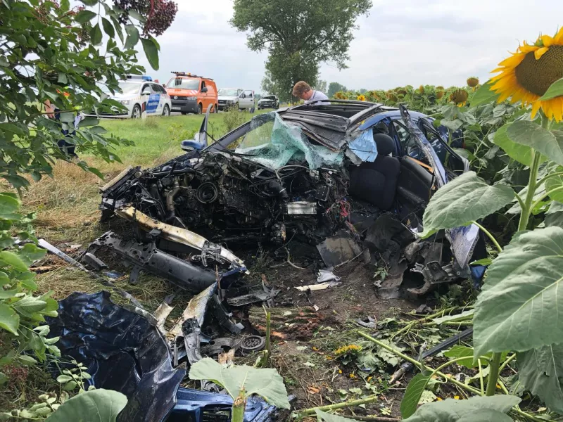 A baleset során a jármű 45 éves enyingi vezetője olyan súlyos sérüléseket szenvedett, hogy a helyszínen életét vesztette.