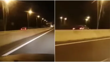 Hátborzongató videó készült: öngyilkos lett a forgalommal szemben hajtó nő! - Videó