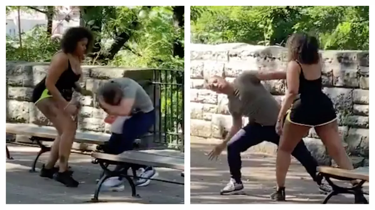 Fel akarta törni hűtlen párja telefonját a csaj, a világ legviccesebb videója készült róluk!