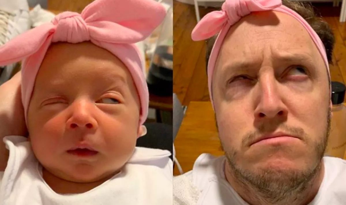 Kislányát utánzó édesapa videóján pusztul a világ!