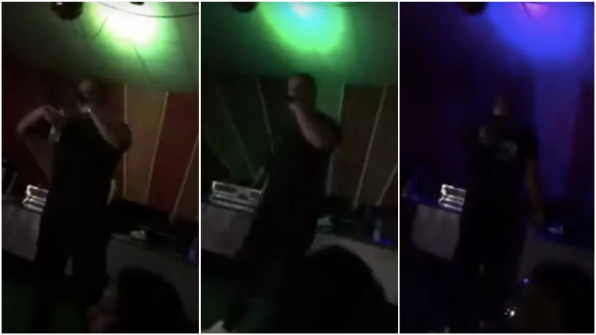 Botrány! Üvegpohárral dobták meg a magyar rappert a koncertjén - Videó