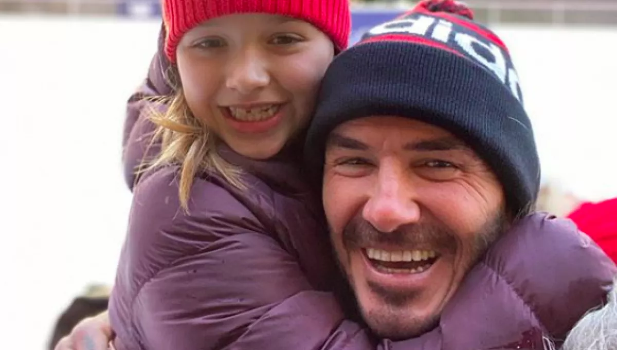 Csak korcsolyázni ment a lányával, sokan kiakadtak, mit tett vele ismét David Beckham - Fotók