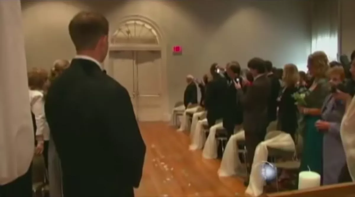 Csoda! Mindenkinek leesett az álla, amikor megjelent a menyasszony az esküvőjén - Videó