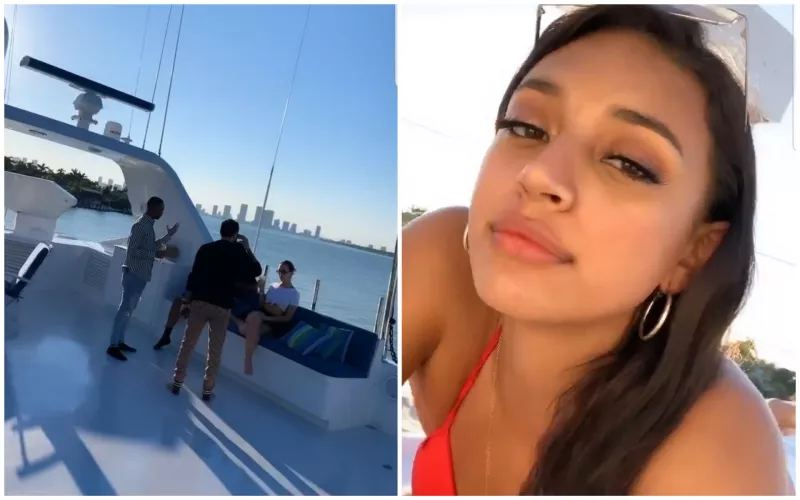 A 19 éves Sela Vave néhány órája az Instagram-Storyjában egy jachtról osztott meg videókat, egy piros bikiniben pózolgatott a kamerának és rajongóinak. Ezek a felvételek viszont bizonyítékok lettek, egy paparazzi-sorozat bizonyítékai.