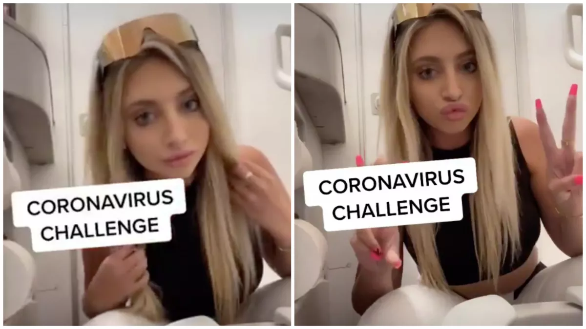 Nekiesett a világ a fiatal influenszernek, döbbenetes, mit tett a repülőn! - Videó