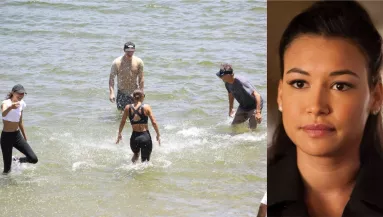 Döbbenet! Boldogan pancsol Naya Rivera családja és exe a Piru-tóban. Kiderült, miért - Fotók