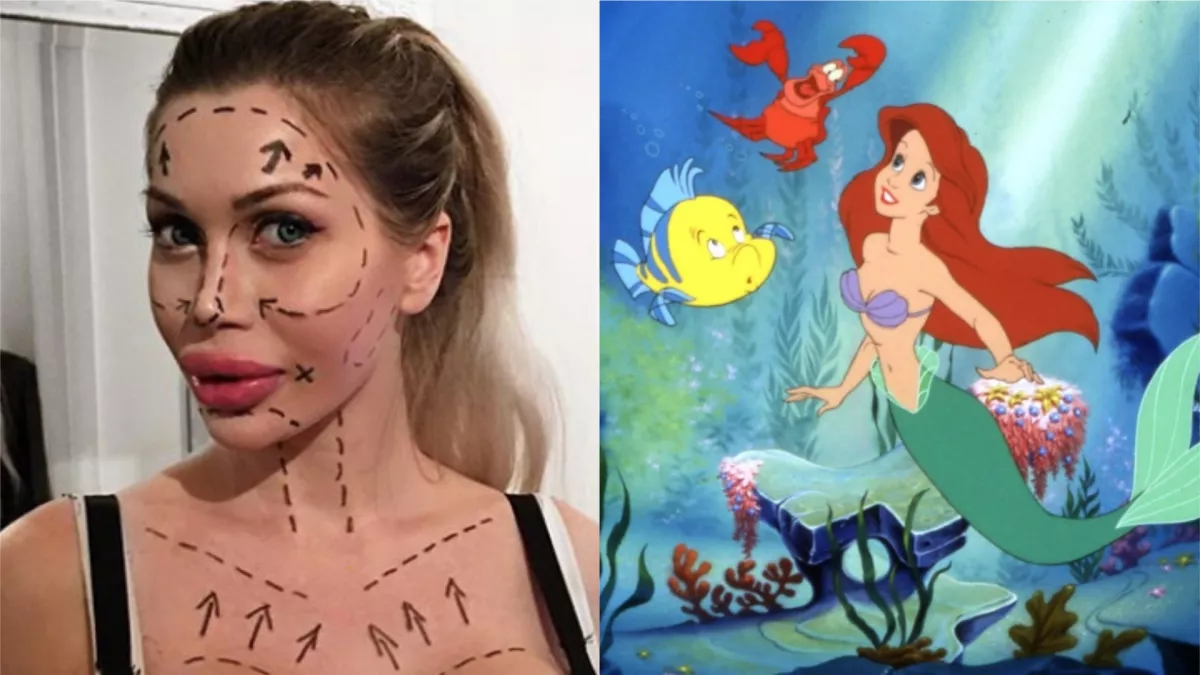 Mesehősökké operáltatja magát ez a nő - most épp Ariel! - Fotók