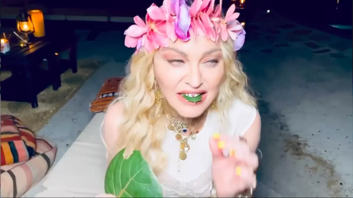 Üveges tekintet, összeakadó nyelv - Szülinapjáról posztolt ijesztő képeket Madonna! - Fotók