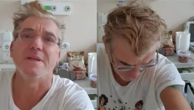 Többször elsírta magát - Élőben jelentkezett a kórházból Delhusa Gjon!