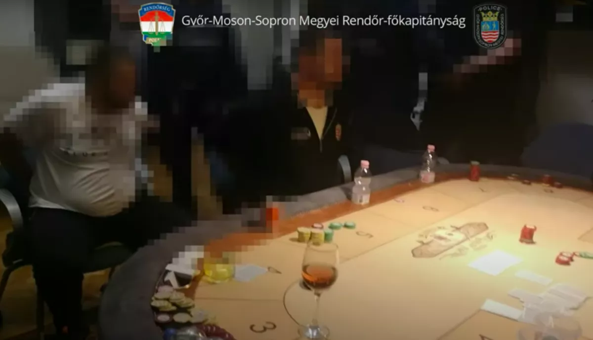 TILTOTT SZERENCSEJÁTÉK: lecsaptak a zsaruk az első leosztás után - Videó