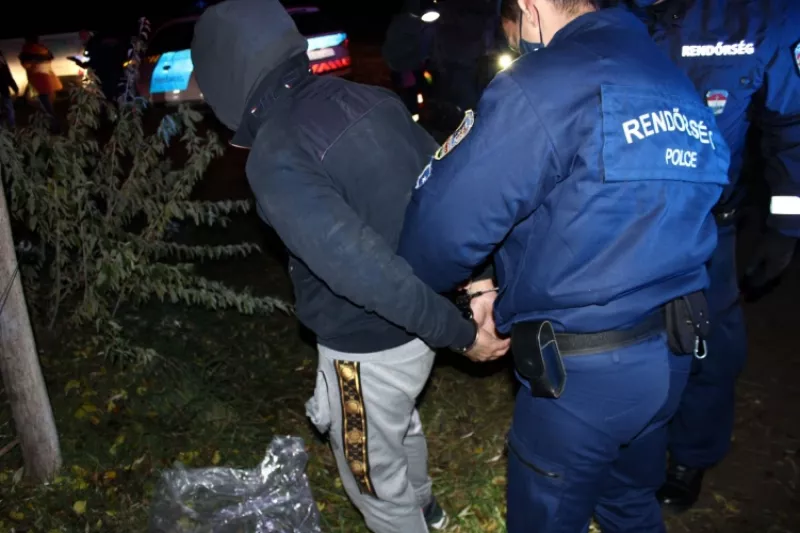 őrizetbe vették azt a 31 éves magyar férfit, aki csütörtök este Domaszék külterületén borult árokba a furgonjával. Az autóban 24 határsértőt szállított. 