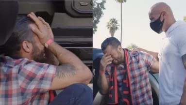 Összeomlott a veterán, amikor Dwayne Johnson átnyújtotta a meglepetését - Videó