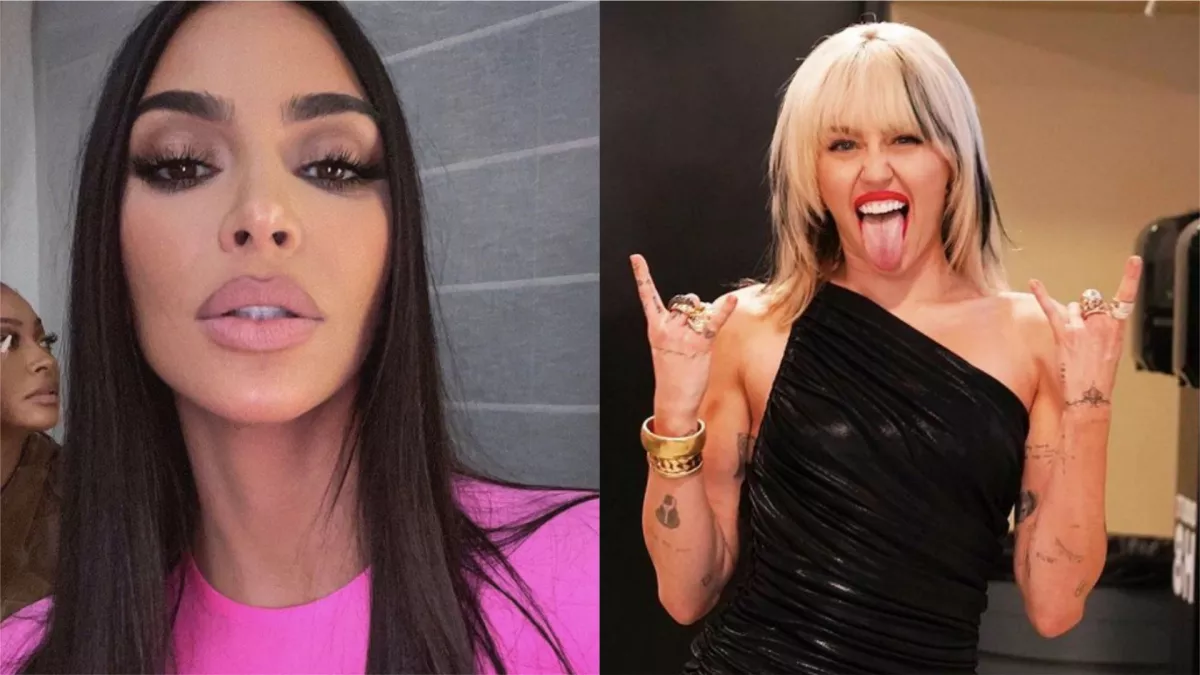 Áll a bál: ezért tiltotta le Kim Kardashian az Instán Miley Cyrus-t - Fotó