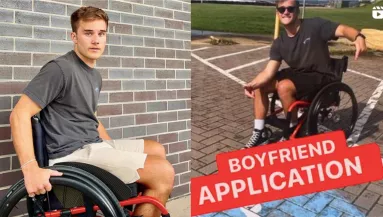 Randi-videójával a legfelkapottabb agglegény lett ez a kerekesszékes srác a Tik-Tok-on