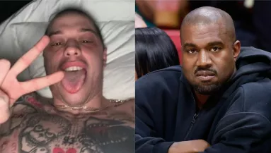 Megőrült? Durva üzenetet küldött Kim Kardashian új pasija az ágyból Kanye Westnek - Fotók