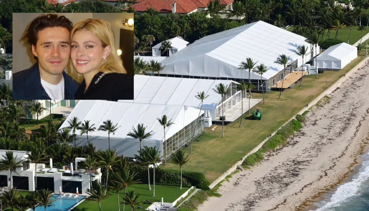 Sztárparádé az 1,3 milliárdos lagzin - Házassági szerződést kellett aláírnia Beckham fiának - Fotók