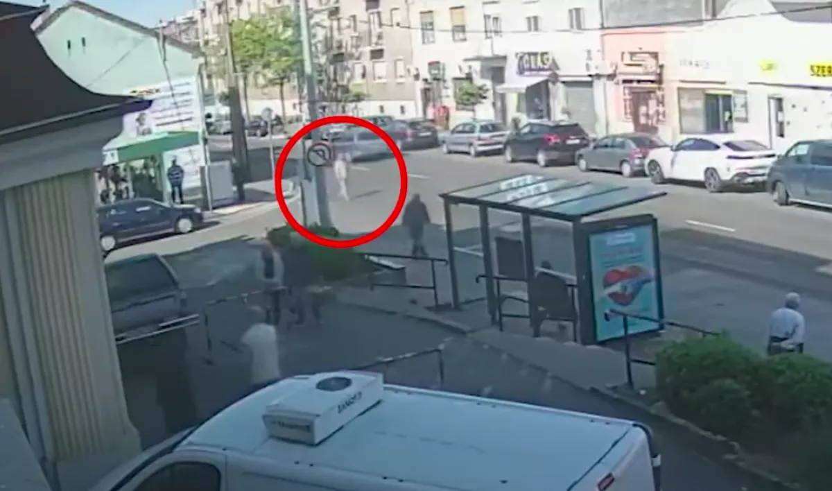 Térfigyelő rögzítette: el akarta ütni a haragosát egy 30 éves férfi Pesterzsébeten