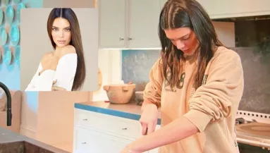 Hülyére neveti magát a világ - Nézd, Kendall Jenner hogy szeletel uborkát!