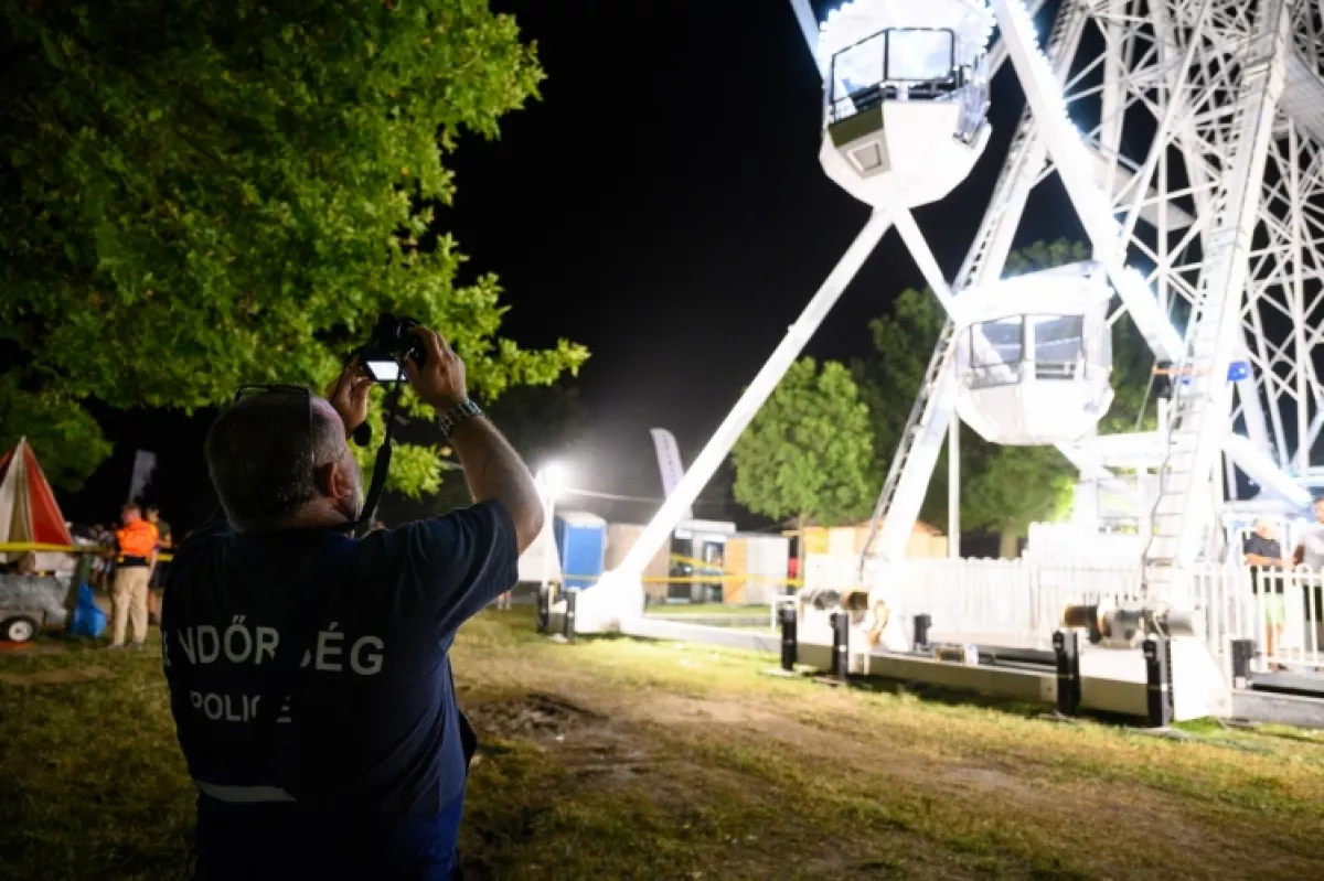 Óriáskerék-baleset: közleményt adott ki a rendőrség - Fotók