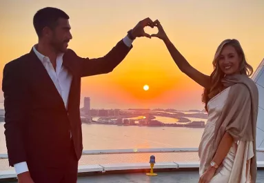 Leányálom: világsztár focista vette el a magyar modellt szombaton - Fotók