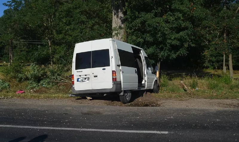 buszmegálló baleset