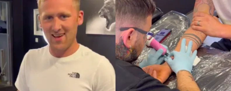 Mekkora ötlet már: a hétgyermekes apuka forradalmi tetkót varratott - Videó