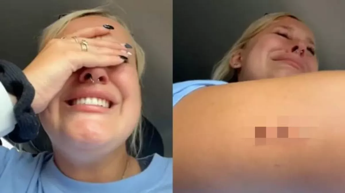 Egy órán át zokogott ez a lány, amikor meglátta az új tetkóját - Videó