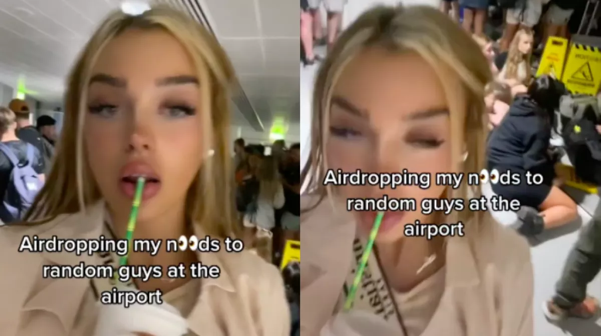 Idegeneknek küldött meztelen képeket magáról a reptéren a modell - szétszedték a neten - Fotók