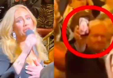 A koncertjén mutatott a telefonján egy képet a férfi Adele-nek, azonnal eleredtek a könnyei - Videó