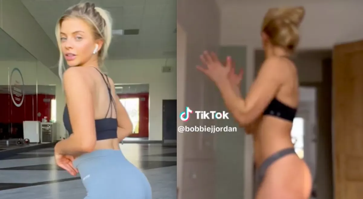 Fehérneműben edzett otthon a modell, amikor hirtelen felbukkant valaki az ablakában - Videó