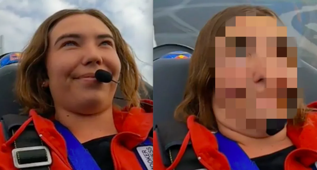 9,5 G-t engedtek a lány arcára, 50 évet öregedett egy másodperc alatt - Videó