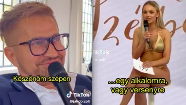 Imádja a franciát - mondta a magyar milliárdos a Magyarország Szépe castingján a lánynak, a modell válaszára talán ő sem számított - Videó