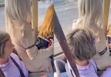 Bicskanyitogató videó: nem talált helyet a szőke lány a villamoson, döbbenet, hová ült