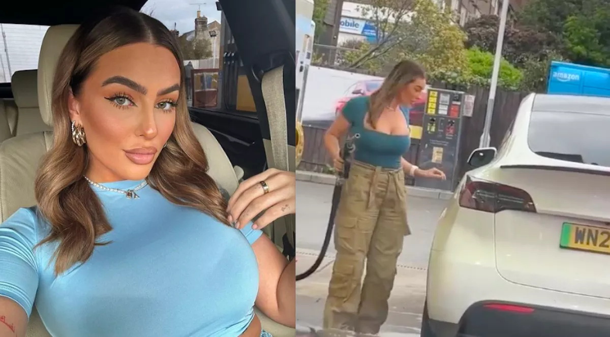 Benzint akart tankolni a Tesla-ba a 22 éves cicababa: Elon Musk is reagált - Videó