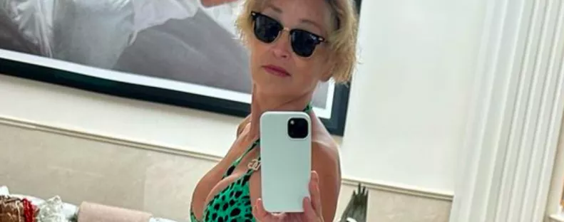 Te is látod? Meglepő dolgot szúrt ki a világ a 65 éves Sharon Stone bikinis szelfijén - Fotók