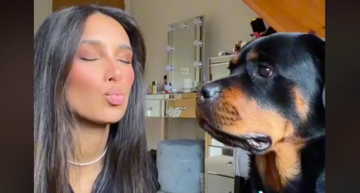 Csak csücsörített egyet a lány, a kutyája reakciója megbabonázza a világot - Videó