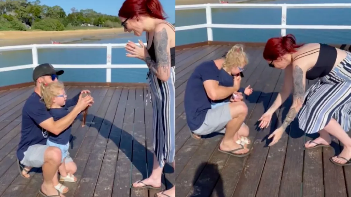 Szerelme kezét akarta megkérni ez a férfi, de a kamera a drámai fordulatot rögzítette - Videó