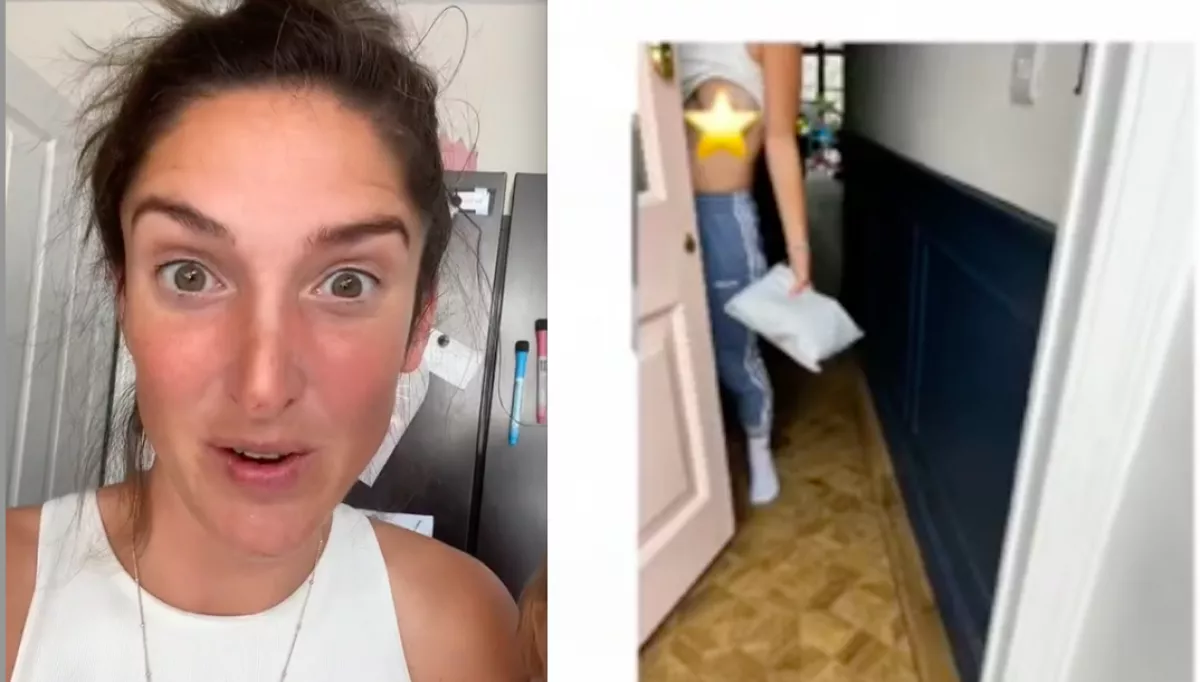 Meztelenül fotózta le a futár az ajtót nyitó nőt: majd a fotót elküldte a férjnek - Videó
