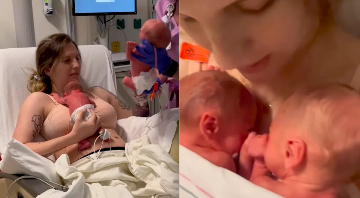 Öt nap után találkozhattak a koraszülött ikrek: könnyfakasztó, ami történt - Videó