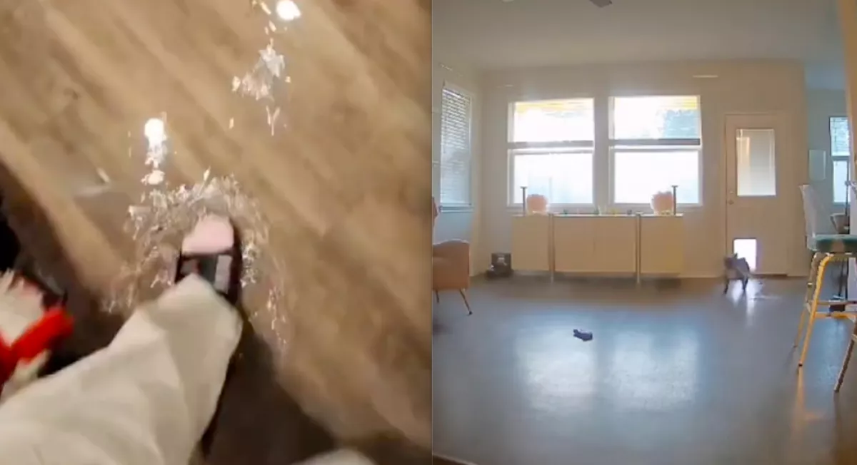 Vízben úszott az egész lakás: amikor a nő ránézett a biztonsági kamera felvételére, nem hitt a szemének - Videó