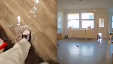 Vízben úszott az egész lakás: amikor a nő ránézett a biztonsági kamera felvételére, nem hitt a szemének - Videó