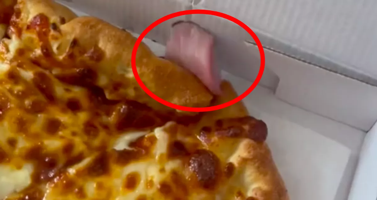 Megrémült a pár: rózsaszín mozgó valami bukkant fel a pizzás dobozban - Videó