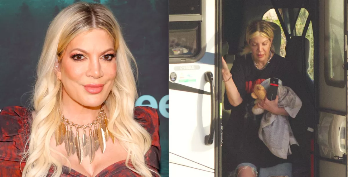 Sokkoló képek: egy kempingben él 5 gyerekével a férjével szakító Hollywood-i színésznő - Fotó