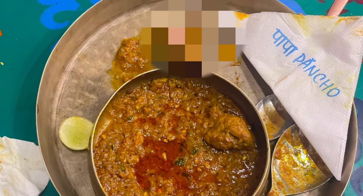 Gyomorforgató, mit talált a férfi a currys csirkéjében - Égnek áll a világ haja tőle - Fotók