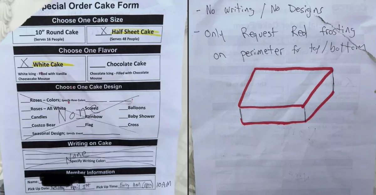 Egy egyedi tortát rendelt a nő a szupermarketből: pusztító, mit hozott a futár - Fotók