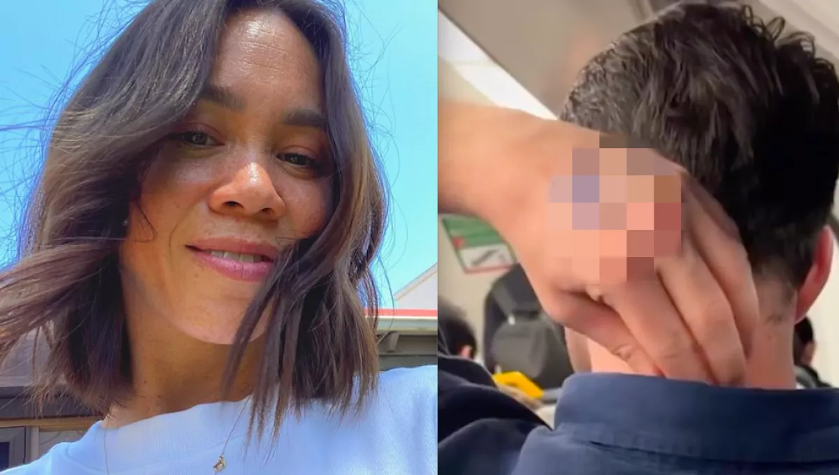 Kinyílt a bicska Emma zsebében, amikor meglátta, mi van az előtte ülő srác kézfejére írva - Videó