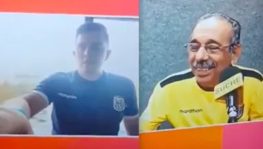 Öngól: élő adásban mutatta meg a félmeztelen barátnőjét a sportkommentátor - Videó